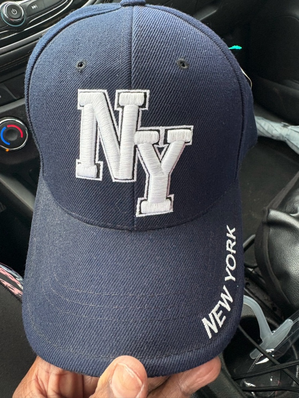 Metro Navy Baseball Cap with White Logo